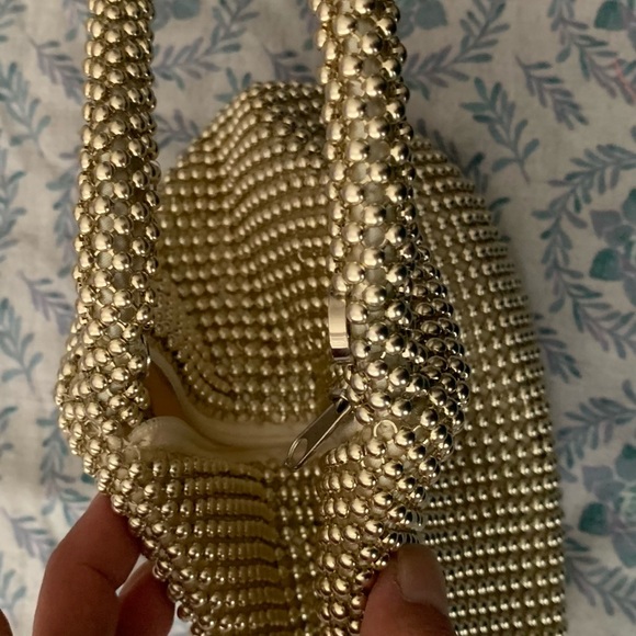 NEW Gold Beaded Evening Bag - Picture 7 of 7